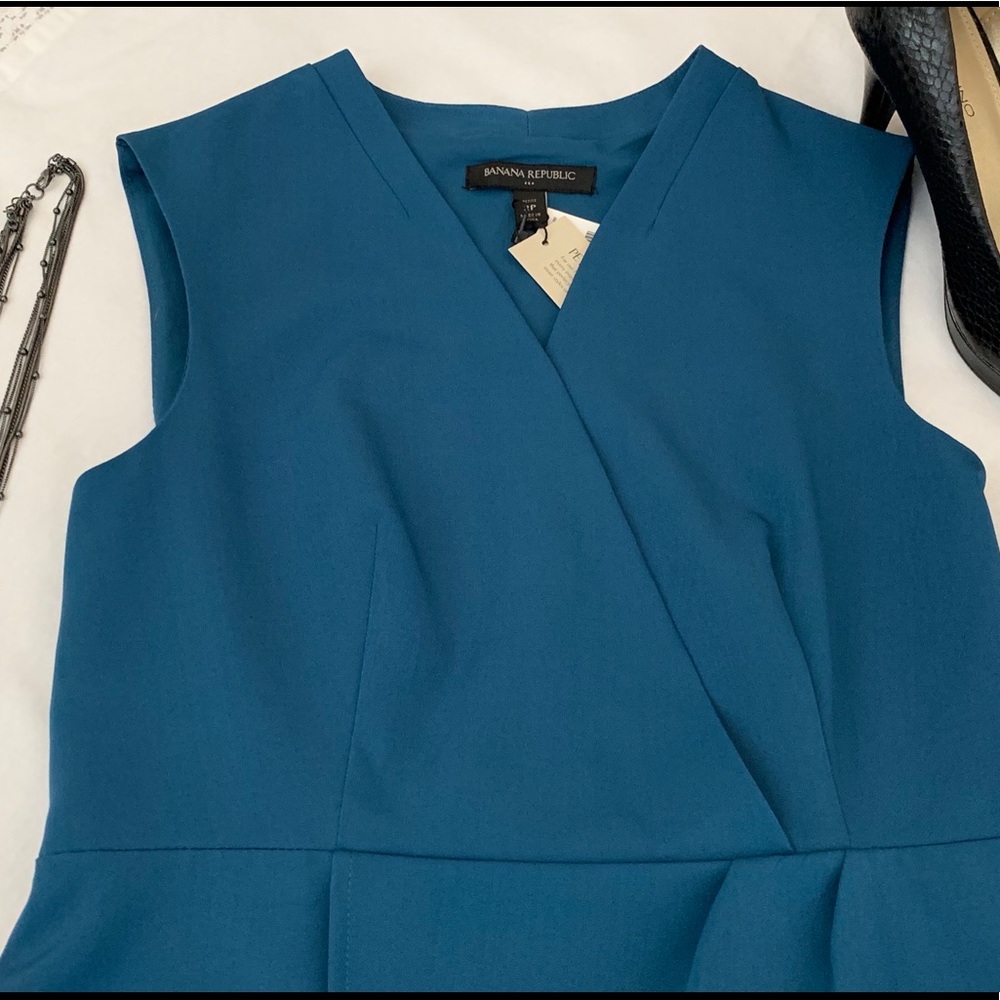 2P Banana Republic Teal Blue Dress